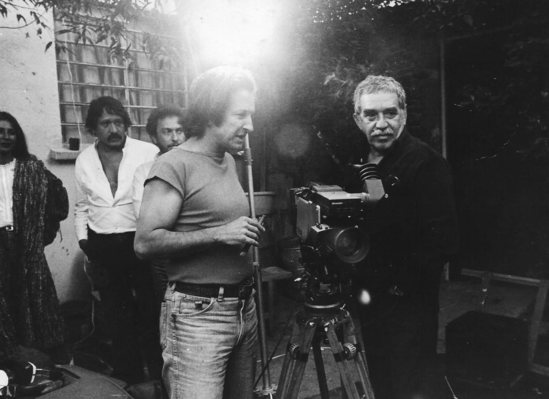 Ruy Guerra and Gabriel Garca Mrquez during the filming of Erndira, Mexico, 1982