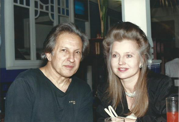 Com Hannah Schygulla nas filmagens de Me Alquillo para Soar  (1991/92)